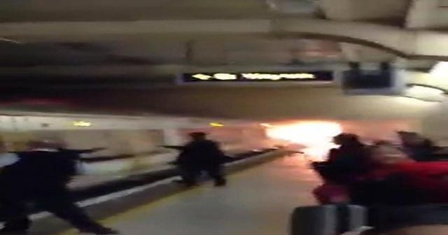 Fire in London train station causes evacuation
