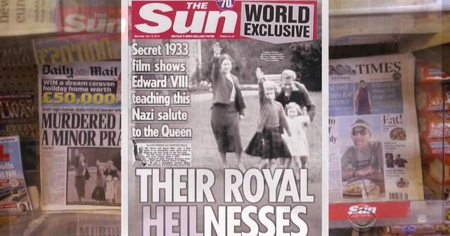 Film shows Queen Elizabeth II as a child giving Nazi salute