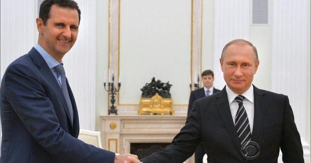 Vladimir Putin and Bashar al-Assad meet in Moscow
