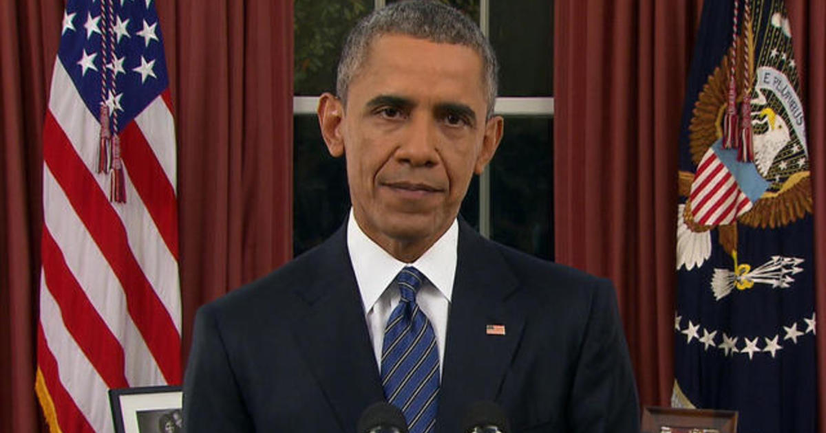 Obama speaks on ISIS, gun control, tolerance in Oval Office address