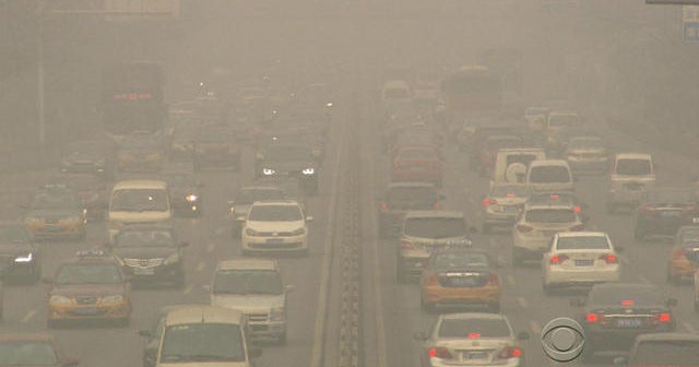 Chinese capital being choked by smog