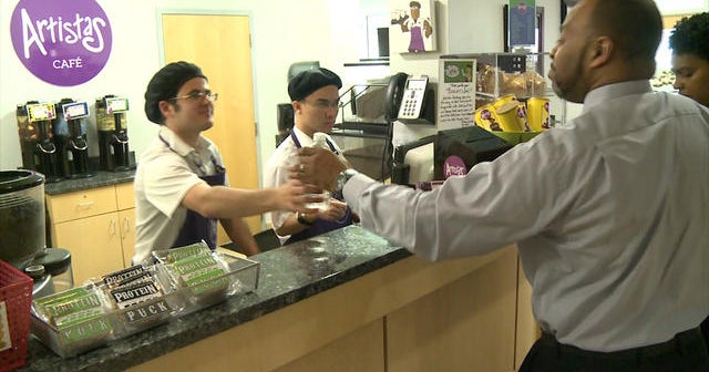 A cafe where all the workers have autism