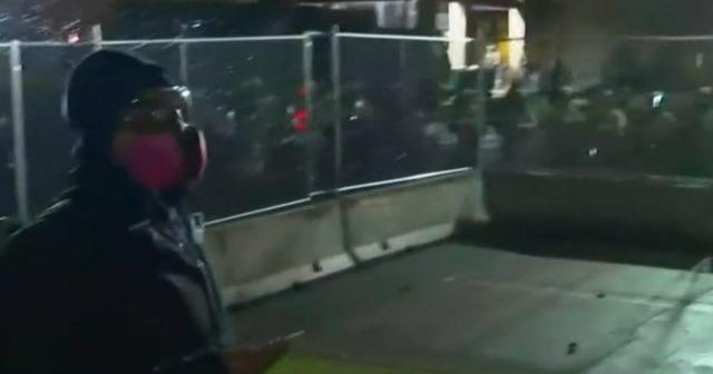 Hundreds protest in Brooklyn Center, Minnesota, for third night CBS News