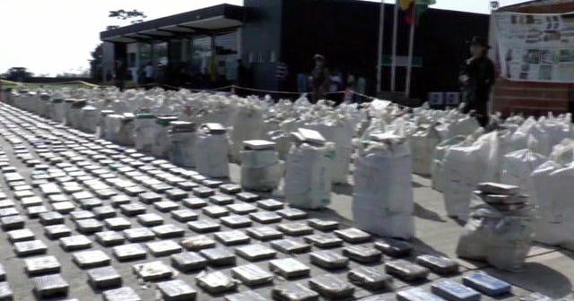 Colombian police find eight tons of cocaine
