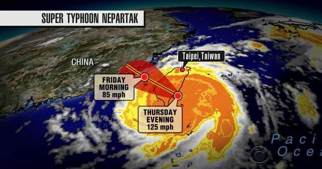 Super-typhoon hammers Taiwan