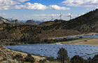 LADWPs Pine Tree Wind Farm and Solar Power Plant in the Tehachapi Mountains 