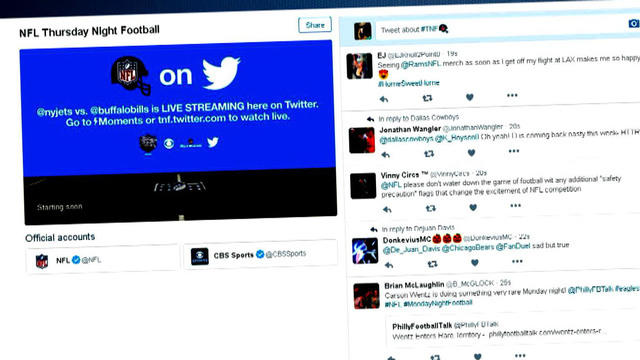 Foot Streaming Twitter Twitter teams up with NFL for live stream - CBS News