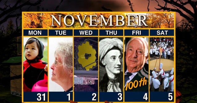 Calendar: Week of October 31