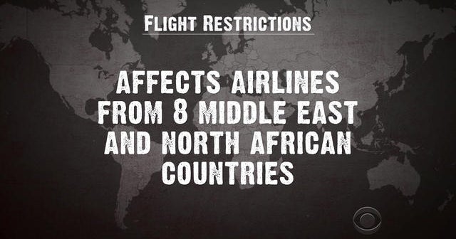 U.S. barring some Middle Eastern airlines from allowing electronics on board