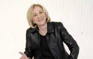 Dem Pres candidate Walter Mondale on the stump holding