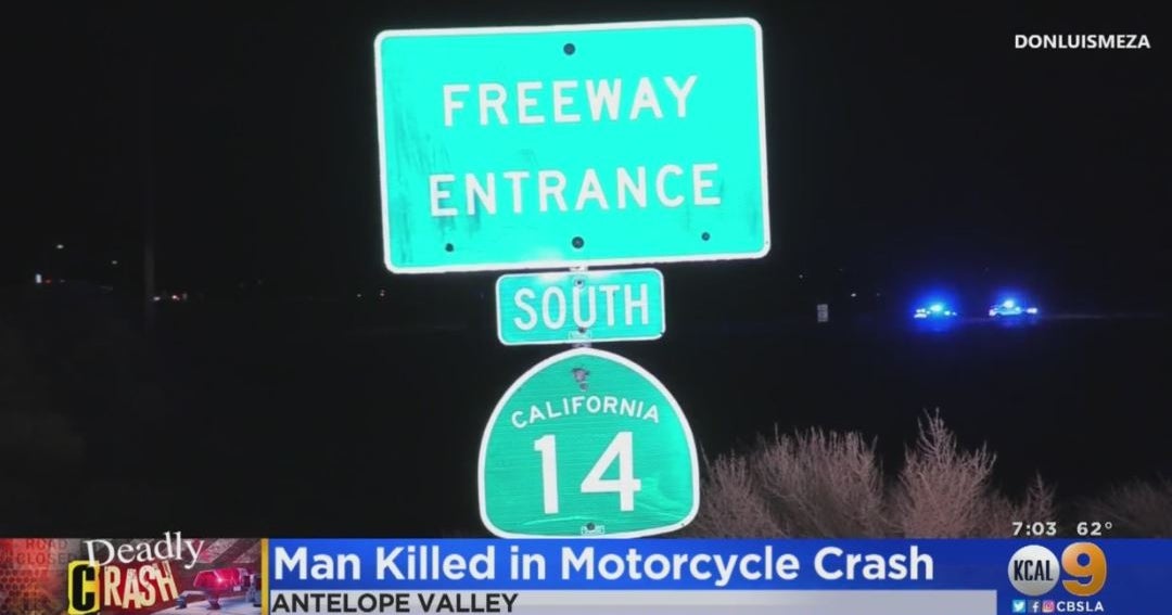1 Killed 2 Injured In Crash On 14 Freeway In Antelope Valley CBS Los