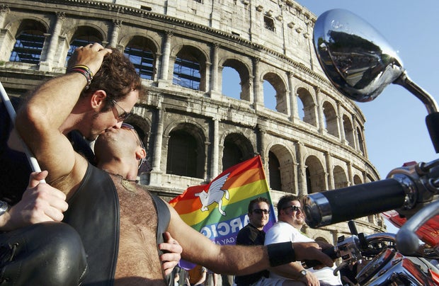 ITA: Gay Pride March Takes To The Streets Of Rome