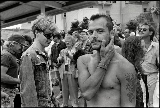 Shirtless Man At The International Lesbian & Gay Freedom Day Parade