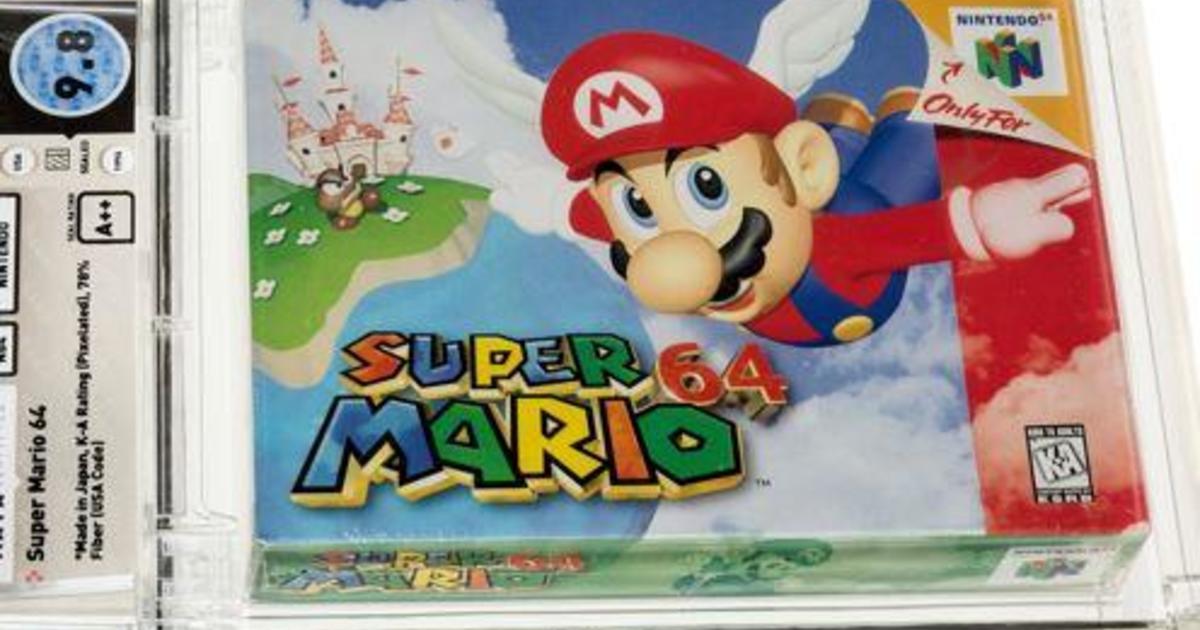 Unopened copy of Nintendo's Super Mario 64 from 1996 sells for $1.56 million