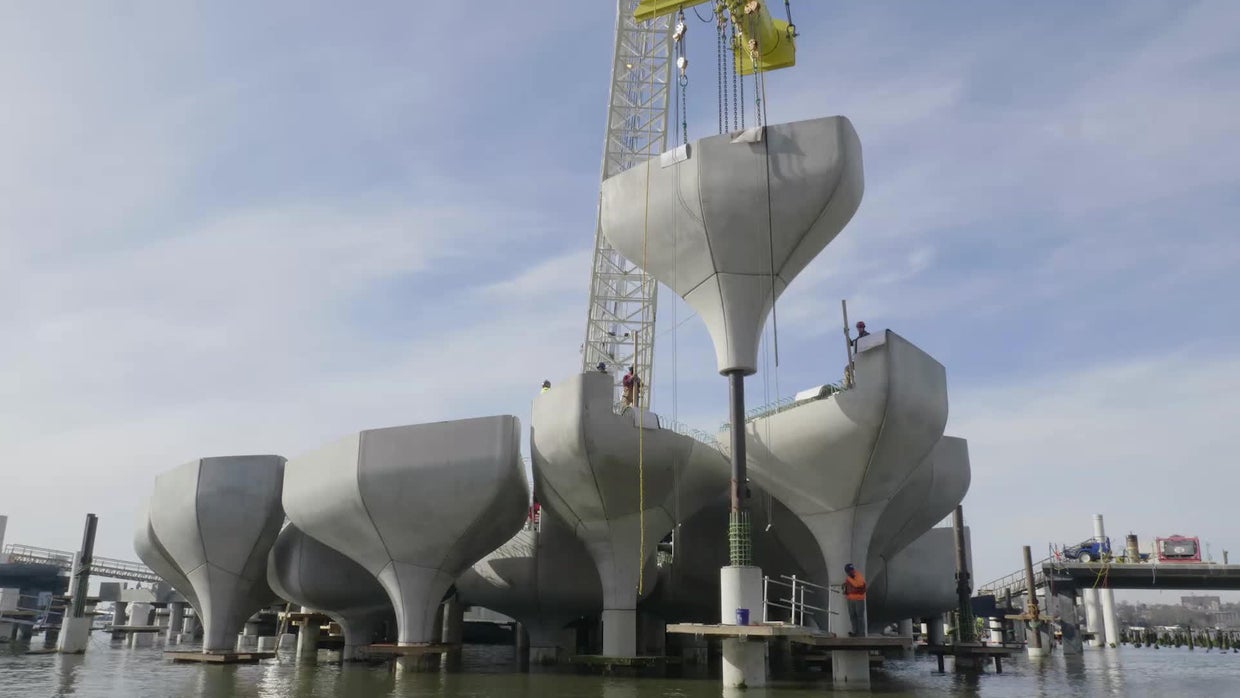 New York's newest island, a manmade gift to the city CBS News