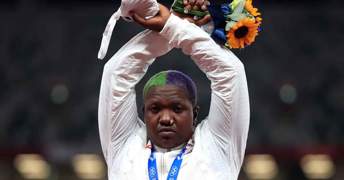 Raven Saunders' gesture on Olympic podium legal, U.S. committee says