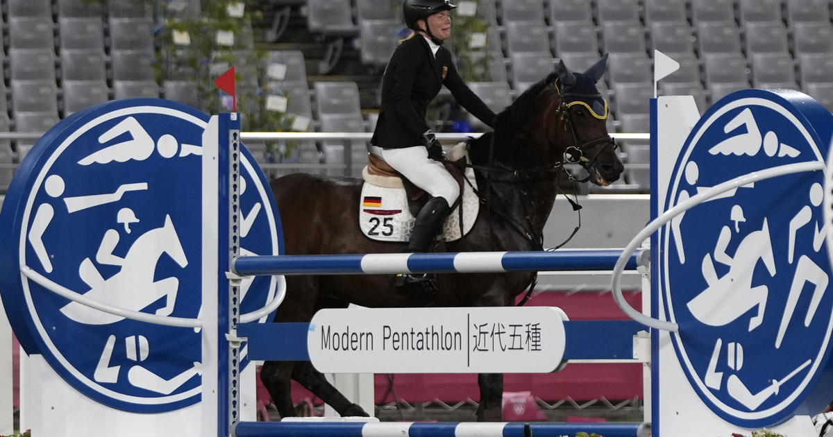 Olympic modern pentathlon coach kicked out of Games for punching a horse