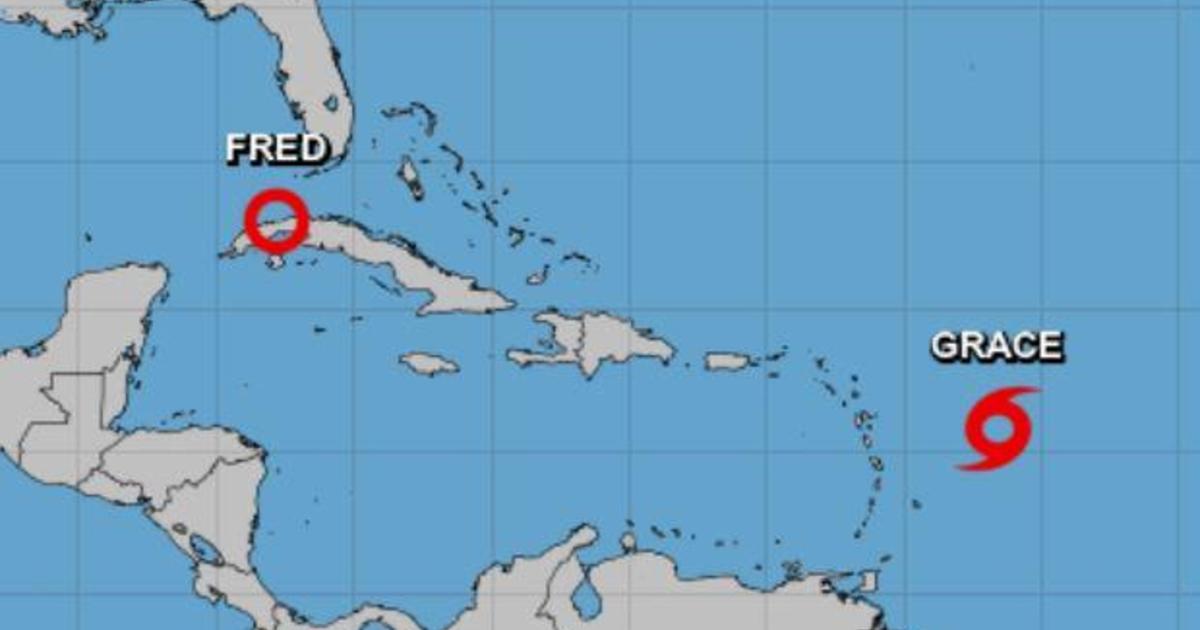 Tropical Storm Grace forms as Fred threatens Florida with heavy rain