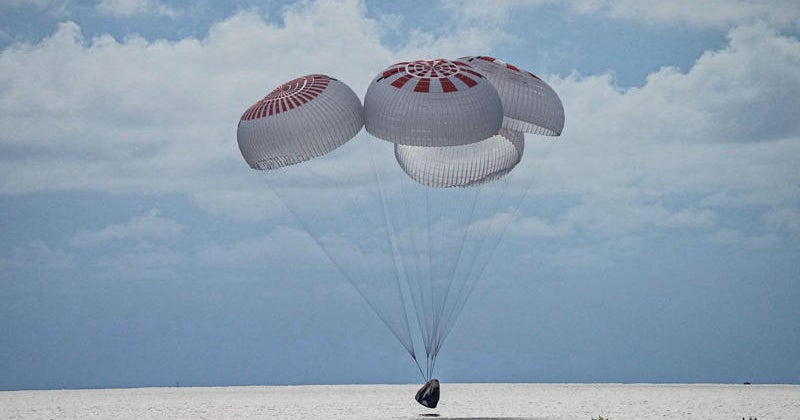 Inspiration4 crew returns to Earth after historic flight