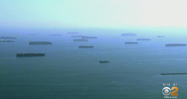 cargo ships port LA 9-21 