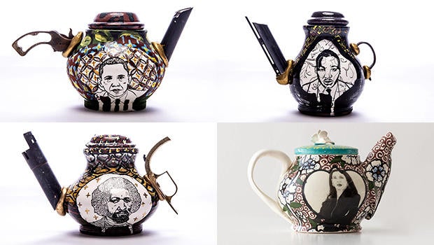 Ceramic artist Roberto Lugo's spin on teapots CBS News