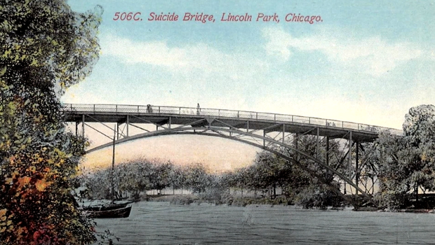 Suicide Bridge Postcard 
