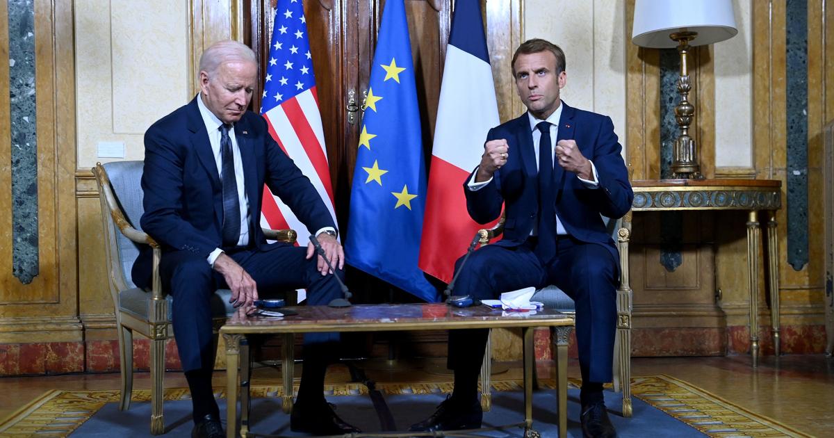 Biden says in meeting with Macron that handling of French submarine contract was "clumsy"
