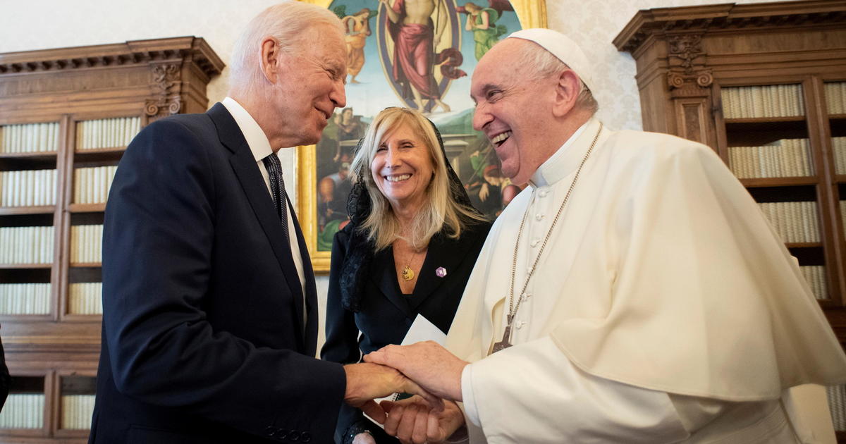 President Biden meets with Pope Francis at the Vatican as domestic agenda hangs in the balance