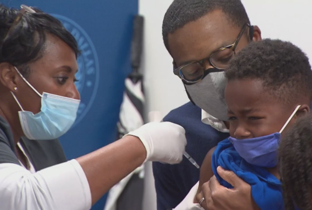 Dallas County child gets COVID-19 vaccine 