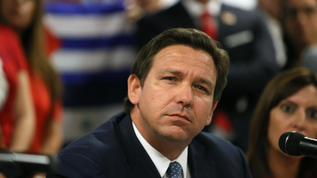 Florida Governor DeSantis Holds Roundtable On Cuba In Miami 