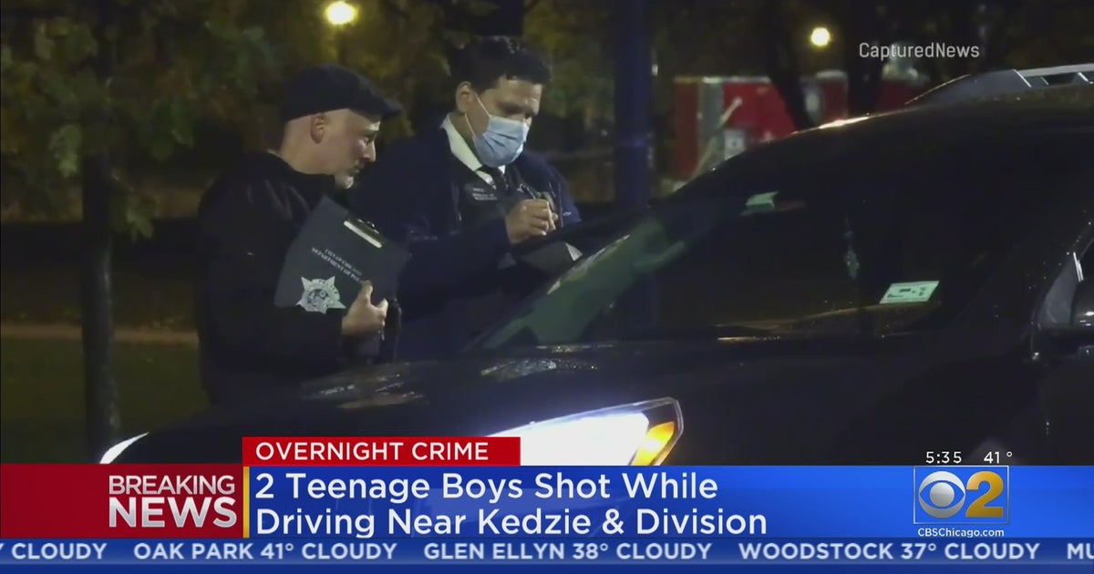 2 Teen Boys Shot While Driving In Humboldt Park CBS Chicago