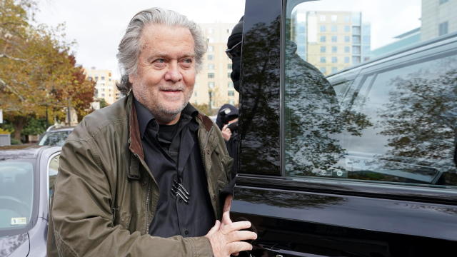 Steve Bannon indicted for refusal to comply with a congressional subpoena, in Washington 
