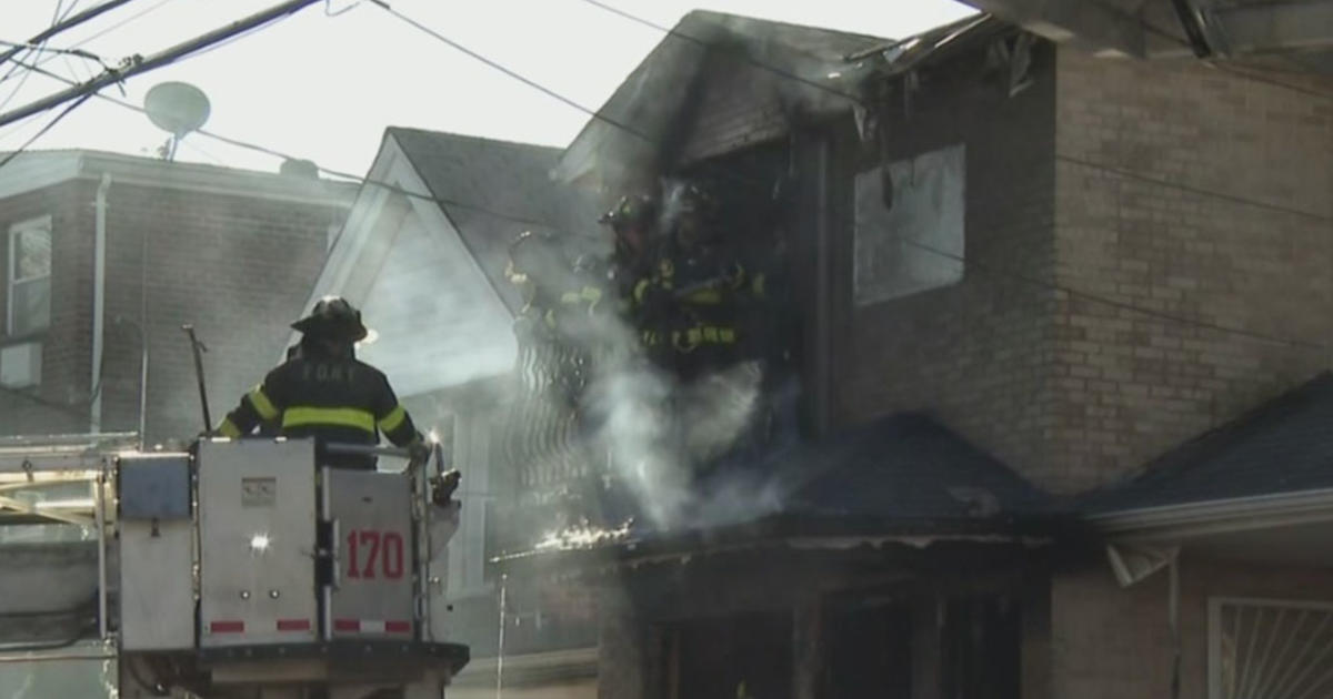 2 Firefighters, 8 Others Hurt In Brooklyn House Fire - CBS News