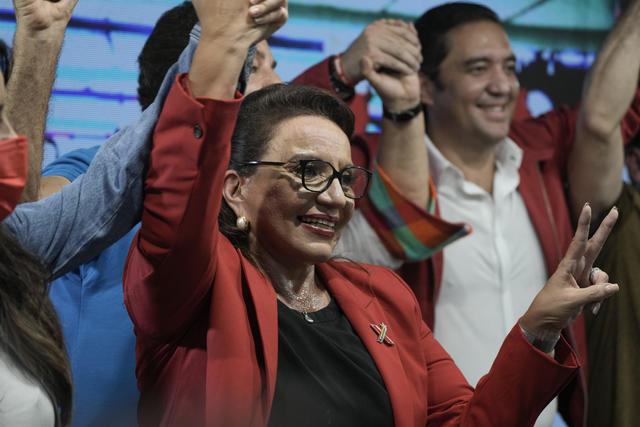 honduras election brings 1st female leader major shift in politics as leftist candidate xiomara castro set to win cbs news