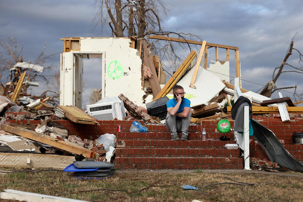 Swath Of Tornadoes Tear Through Midwest 