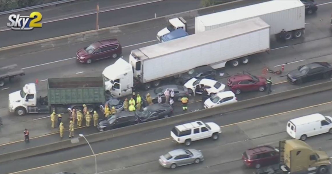One Killed, 7 Hurt In Massive Pileup On 5 Freeway In Elysian Park CBS