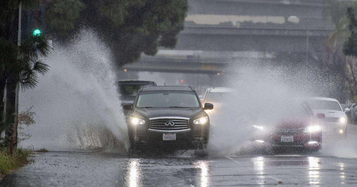 Record Breaking Rainfall Soaks Southland Cbs Los Angeles