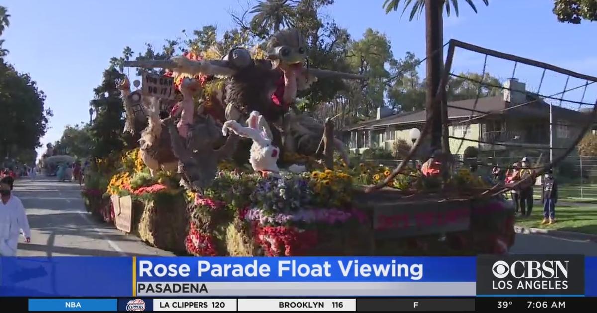 Rose Parade Floats To Be On Display To Spectators Sunday CBS Los Angeles