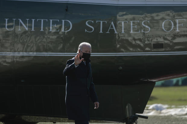 President Biden Returns To Washington From Camp David 