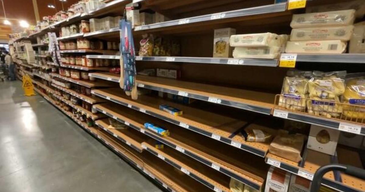 Grocery Stores Facing Shortages Due To Severe Weather And Rising Covid Cases Cbs News