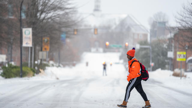 Winter Storm Brings Ice And Snow To The Carolinas 