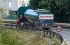 ExxonMobil tanker on the road 