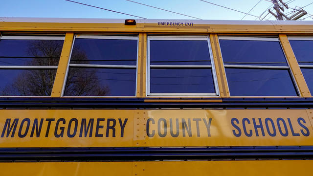KENSINGTON, MD - FEBRUARY 25: Montgomery County school bus in K 