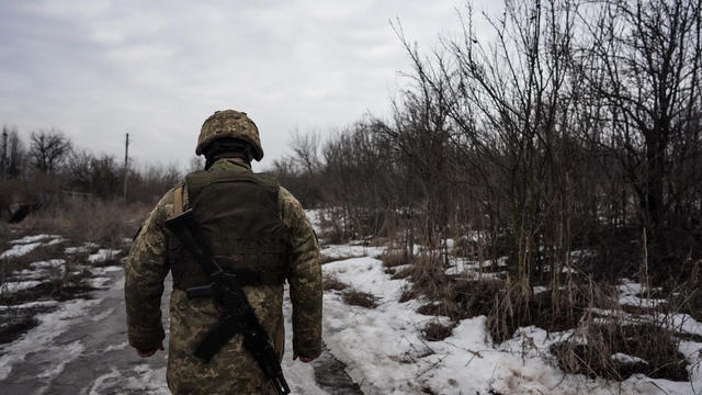 Ukrainian soldiers in Svitlodarsk 