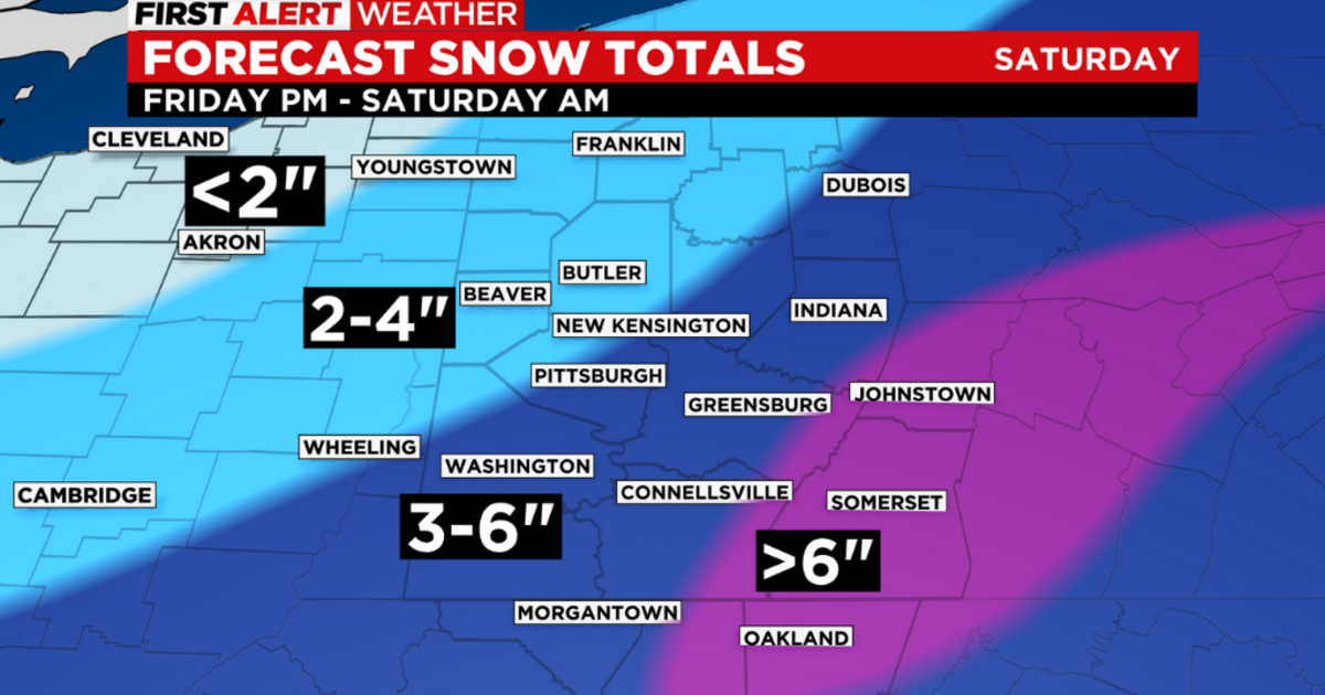 Pittsburgh Weather Winter Storm Watch Issued For Saturday, Snow Could