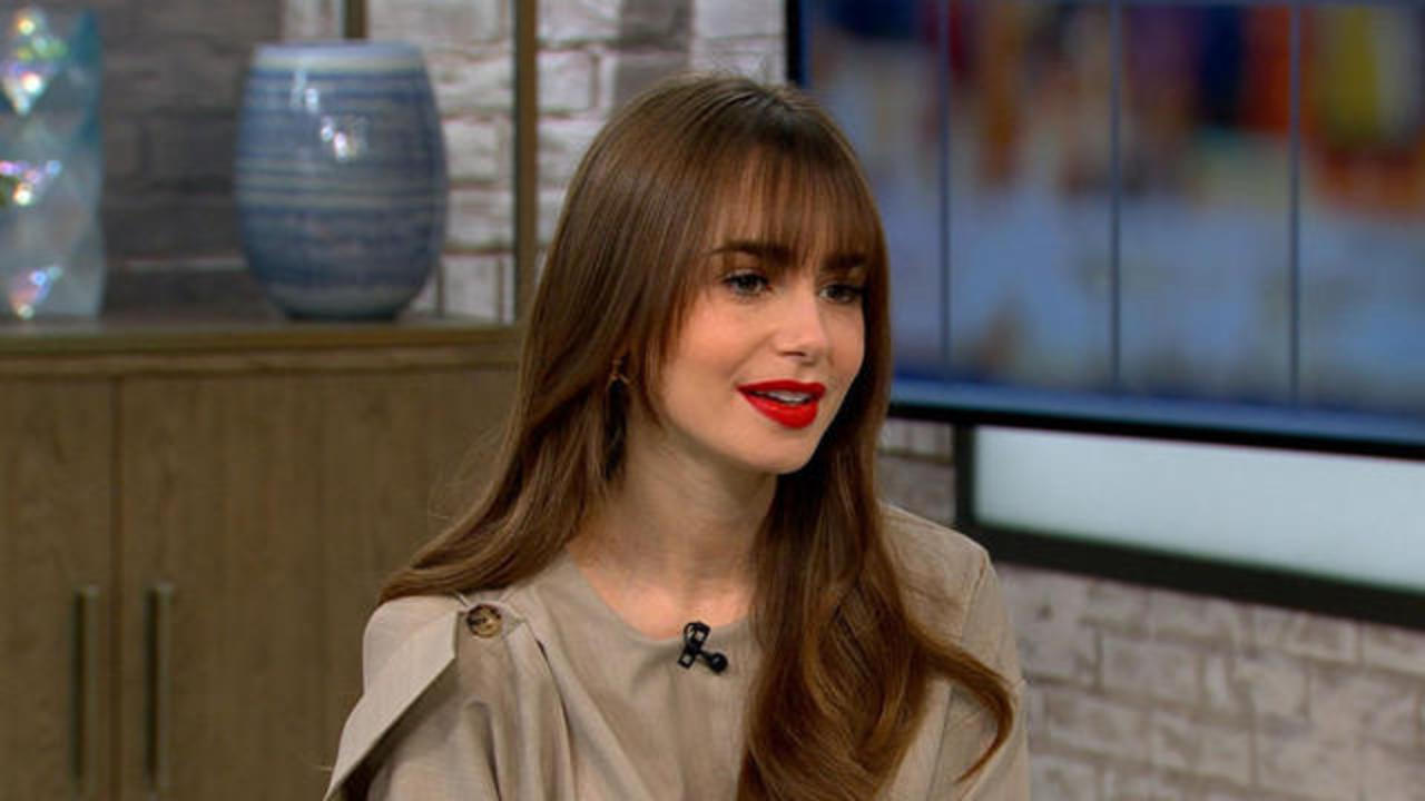 Seen new her – Lily movie Collins promoting CBS at Lily Collins