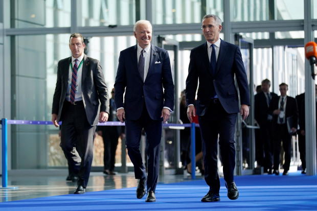 NATO summit on Russia's invasion of Ukraine, in Brussels 
