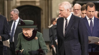 Queen Elizabeth returns to public view after COVID to honor her husband 