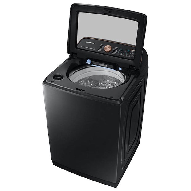 5.5 cu. ft. Extra-Large Capacity Smart Top Load Washer with Auto Dispense System in Brushed Black 