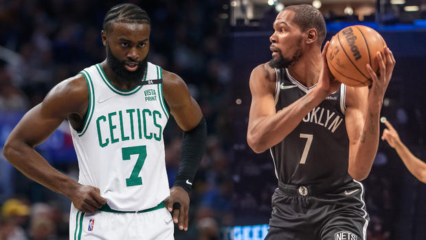 Jaylen Brown, Kevin Durant -- Celtics-Nets 
